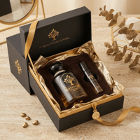 Flacon de parfum en verre de luxe personnalisé, diffuseur à bâtonnets 30ML 50ML 100ML, couleur dégradée noire givrée pour parfum de luxe sur mesure