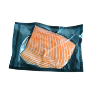 Sac sous vide gaufré laminé de qualité alimentaire en PA/PE, plastique et nylon pour la compression et le stockage de saucisses et de viande, noir, thermoscellable