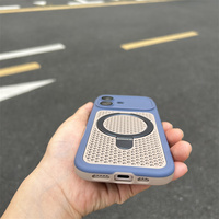 Funda Resistente al Calor para iPhone 12 13 14 15 16 17 18 Pro Max, Funda para iPhone 17 Pro Max con Soporte Azul