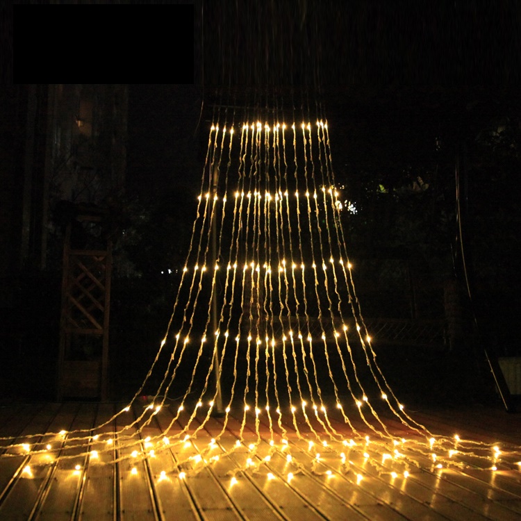 Наружные прямые рождественские украшения для свадебной вечеринки светодиодные занавески