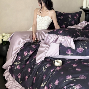 ชุดเครื่องนอนมิสโคโค่ ลายดอกไม้ ผ้าฝ้าย 100 เส้นด้าย สำหรับใช้ในบ้าน - Product Image 1