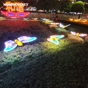 Lumière LED papillon décorative <span class=keywords><strong>de</strong></span> grande taille <span class=keywords><strong>de</strong></span> 74 cm pour la simulation dynamique, éclairage paysager extérieur, centres commerciaux, Noël - Product Image 4