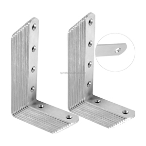 Dolaplar ve mobilya damgalama işlemi için kullanılan paslanmaz çelik dik açı L braketi Metal raf braketi - Product Image 1