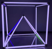 APP/Software DMX Control inalámbrico Tubo de batería inalámbrico RGBW Recargable Led Pixel Bar Light para iluminación de eventos de escenario