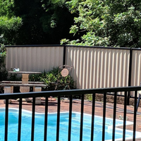Panneaux de clôture de piscine en alliage d'aluminium écologiques et durables, revêtement poudré, montage facile, design luxueux/moderne pour l'extérieur