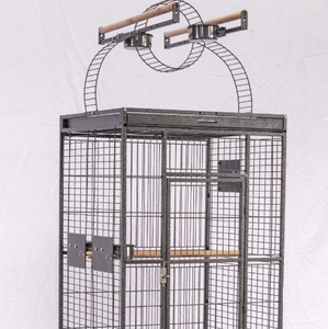 Prix de gros fil de fer grand métal ara perroquet <span class=keywords><strong>cage</strong></span> à oiseaux <span class=keywords><strong>cage</strong></span> d'élevage d'animaux de compagnie robuste pliable grande <span class=keywords><strong>cage</strong></span> à oiseaux avec roues - Product Image 3