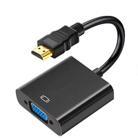 Câble adaptateur audio-vidéo HDTV 1080P 60Hz vers VGA avec alimentation USB pour ordinateur portable, projecteur, moniteur