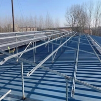 Système de montage solaire en aluminium pour toit en pente, installation facile, support de panneau solaire
