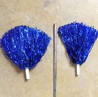 Pompons de cheerleading avec poignée et pompons métalliques en feuille pour les événements sportifs, la danse, les fêtes, le football, le basketball et les spectacles sportifs M