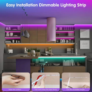 Barra de luces LED RGB, control inteligente por Bluetooth, sincronización de música, control remoto, decoración flexible para dormitorio - Product Image 5