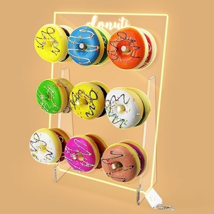 Wholesale Cheap Price for Clear Reusable Diy Acrylic Donuts Wall <b>Stand</b> with Customized Color Size & Logo for Birthdays Party - Product Image 6