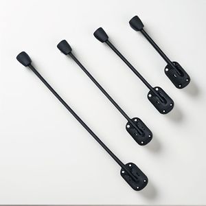 Pieds de table pliants Yuyao en forme de fer à cheval, extensibles de 10 à 72 cm, noirs, pour lit de camping extérieur - Product Image 1