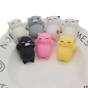 Cat Dumpling TPR Squishy Toy Super Cute <b>Mini</b> Animal Doll <b>Hand</b> Squeeze Vent Toy Stress Relief Decompression Toy for Kids Adults - Product Image 3
