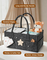 Organisateur de couches en feutre minimaliste et portable avec logo personnalisé pour table à langer, cadeaux pour nouveau-nés et baby shower