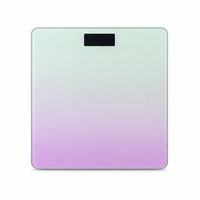 Balance de salle de bain en verre trempé à dégradé de couleurs, vente en gros directe d'usine, balance numérique intelligente pour le poids corporel, balance électronique OEM/ODM