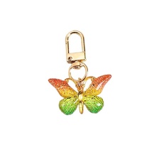 Pendentif Papillon Acrylique Dégradé Multicolore Transfrontalier, Créatif, Style Européen et Américain, Personnalisé