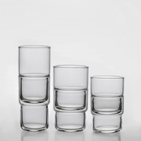 Gobelet en verre pour boisson 220ml/300ml/320ml Verre empilable Ice Cafe Latte