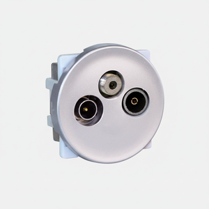 Connecteurs audio et vidéo TV-FM-SAT argentés COMETE - Product Image 1