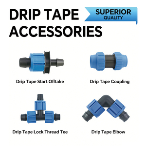 Raccords mâles et femelles pour tuyau d'irrigation de <span class=keywords><strong>16</strong></span> <span class=keywords><strong>mm</strong></span>, pour la connexion des conduites d'irrigation - Product Image 1