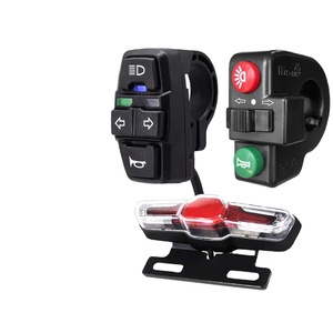 Feu avant et arrière de vélo électrique, 36V, 48V, DK336/DK-15, interrupteur tournant, câble étanche, éclairage LED, pièces de vélo électrique - Product Image 1