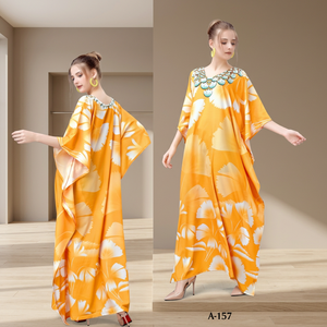 Export Quality <b>Kaftan</b> Designer Exclusive Fancy Latest Polyester Crepe Digital Print Girl Women <b>Kaftan</b> with Stone Work Beachwear - Product Image 3