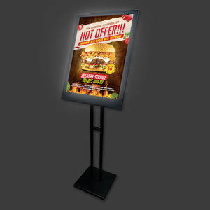 Panneau de menu LED lumineux pour restaurant, panneau de menu extérieur LED, panneau de menu simple face pour fabricant - Product Image 1