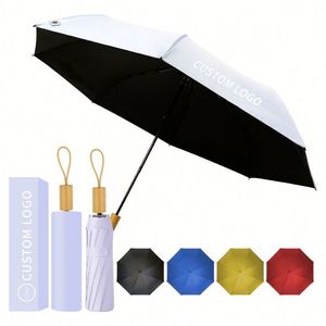 Custom Logo Folding UV Protection Outdoor Foldable <b>Smart</b> Small UV Umbrella for Women - Product Image 4