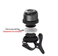 Cloche de vélo classique pour étui de cloche AirTag support de vélo étanche cloche de vélo pour Air Tag GPS Tracker accessoires de vélo