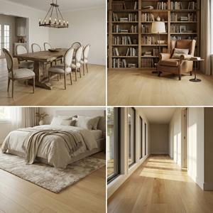 Plancher en chêne <span class=keywords><strong>massif</strong></span> multicouche raclé <span class=keywords><strong>à</strong></span> la main avec finition <span class=keywords><strong>à</strong></span> l'huile naturelle, lames de bois rustiques pour salon, chambre et villa - Product Image 6