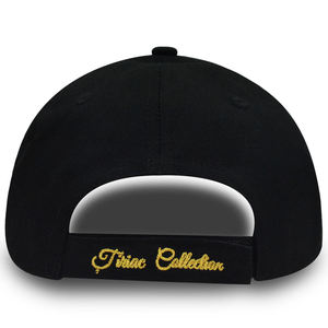 Casquette de baseball avec logo brodé doré, casquettes de baseball personnalisées avec logo doré, casquette de baseball à visière sandwich - Product Image 6