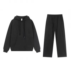 Set di Alta Qualità 100% Cotone per Uomo: Felpa con Zip a Quarto e Pantaloni da Tuta, Tute Sportive, Felpe con Cappuccio per Uomo - Product Image 2
