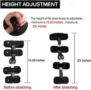 Регулируемый дышащий компрессионный бандаж для снятия боли, защиты суставов и ортопедической поддержки коленного сустава (наколенник) - Product Image 2