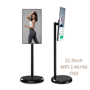Téléviseur intelligent portable 21,5 pouces avec écran tactile 1080p HD LCD sans fil sur roulettes, idéal comme cadeau pour le Nouvel An – Meilleure vente - Product Image 1