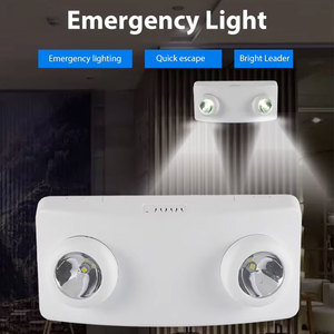 Luminaria de Emergencia LED Doble con Carcasa de ABS, Batería de Respaldo, Luz de Emergencia para Salidas y Pasillos de Emergencia - Product Image 4