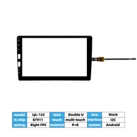 Pantalla Táctil Capacitiva Dual U P+G de 9 Pulgadas, Interfaz I2C, Admite Multitáctil de Alta Resolución, Apta para Navegación de Coche MP5