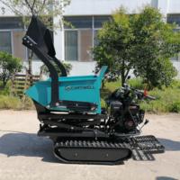 Livraison gratuite ! Prix avantageux Mini-dumper chenillé hydraulique à démarrage électrique, capacité de charge 500 kg, type brouette