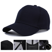 Casquette de baseball unisexe 6 panneaux 100 % coton couleur unie, design sportif de haute qualité, fermeture queue de cheval personnalisée, utilisation quatre saisons