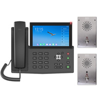 Téléphone IP Android Fanvil Enterprise haut de gamme avec écran tactile de 7 pouces et 20 lignes SIP pour les maisons de retraite Appels SIP WIFI Android