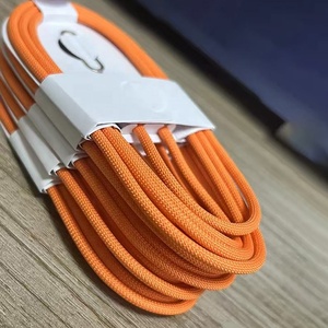 Nuevo Cable de Carga Rápida Universal USB Tipo C a Tipo C de Nailon Trenzado Naranja de 3 Pies y 60 W para <span class=keywords><strong>iPhone</strong></span> 17 14 15 16 Pro Max - Product Image 5