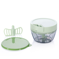 Draagbare Keuken Handheld Keukenmachine Voor Fruitgroente Knoflook Vleesmolen Stamper Chopper-Manueel Gereedschap