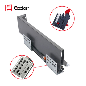 Goodcen đồ nội thất phần cứng nhà bếp Kính trượt ngăn kéo hộp mở rộng đầy đủ undermount mềm đóng Ngăn kéo trượt với ánh sáng - Product Image 3