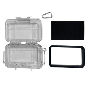 กล่องเก็บของกันน้ำแบบใสพร้อมโฟมบุภายในกันกระแทกป้องกันความชื้นสำหรับฟิกเกอร์การเดินทางกลางแจ้งขนาดเล็กขนาดกลางขนาดใหญ่ - Product Image 4