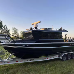 Yacht sportif <span class=keywords><strong>de</strong></span> <span class=keywords><strong>luxe</strong></span> en aluminium du Canada, 9 m/29,5 pi, bateau <span class=keywords><strong>de</strong></span> pêche en haute mer avec moteur hors-bord pour la croisière - Product Image 5