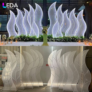 ซุ้มแต่งงานแบบโค้ง LEDA ตกแต่งด้วยสาหร่ายทะเล ฉากหลังสำหรับงานแต่งงาน - Product Image 4