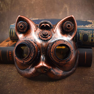 Masques steampunk d'Halloween les plus vendus pour les costumes de fête sur <span class=keywords><strong>Amazon</strong></span>, festival, masques mécaniques, fournitures de fête et de vacances - Product Image 5