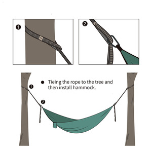 Sangles d'<span class=keywords><strong>arbre</strong></span> à boucle de camping en plein air avec mousqueton clip crochet d'escalade bouton hamac balançoire sangles d'<span class=keywords><strong>arbre</strong></span> - Product Image 3