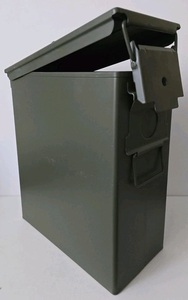 PA60 Anpassbare Metall-Munitionskiste .<span class=keywords><strong>50Cal</strong></span> Werkzeugkasten Eisen-Munitionsbehälter mit OEM-Unterstützung Staubdicht IP65 für Camping & Wandern - Product Image 5
