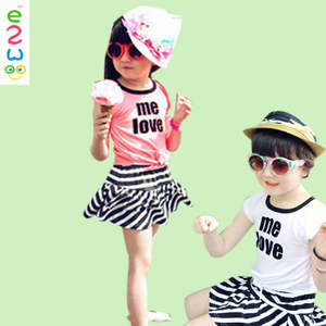 最新女孩夏季穿棉套从中国进口服装，有现货一批 - Product Image 1