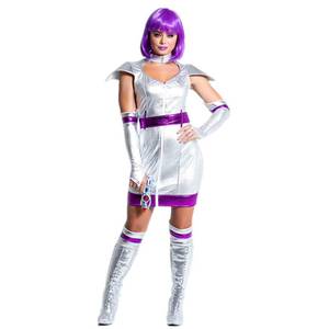 Robe sexy pour adulte, tenue spatiale, uniforme de scène, costume de performance, robe de fête d'Halloween, costume de cosplay d'astronaute pour femme - Product Image 5