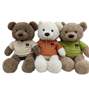 Joli jouet en peluche doux ours en peluche, poupée ours en peluche personnalisée pour la douche de bébé et l'anniversaire - Product Image 4